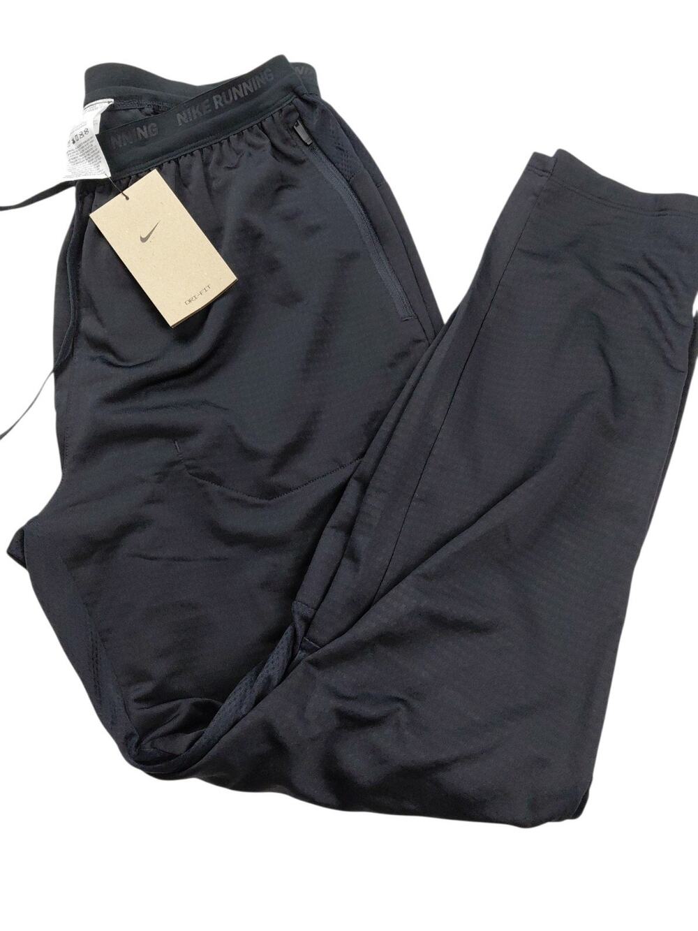 NWT! Mens Nike Phenom Dri-FIT Running Pants Black Size Medium MSRP $95 DQ4740